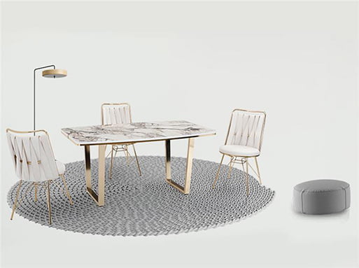 Alyans Golden Beyaz Mutfak Yemek Masa Takımı