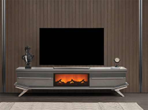 Asya Dekoratif Şömine Tv Ünitesi