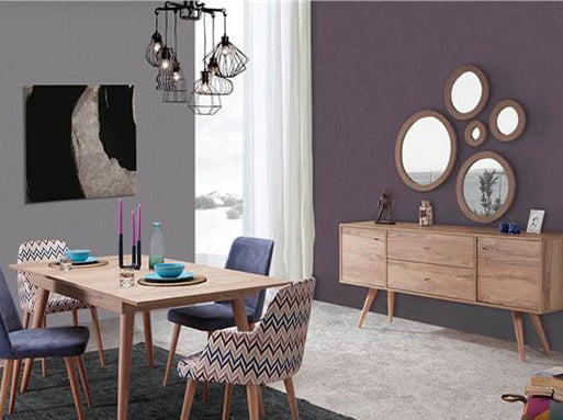 Retro Yemek Odası Takımı