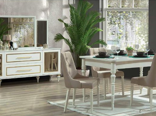 Zirkon Yemek Odası Takımı