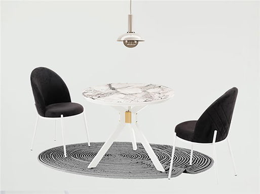 Roma Color Beyaz Mutfak Masası